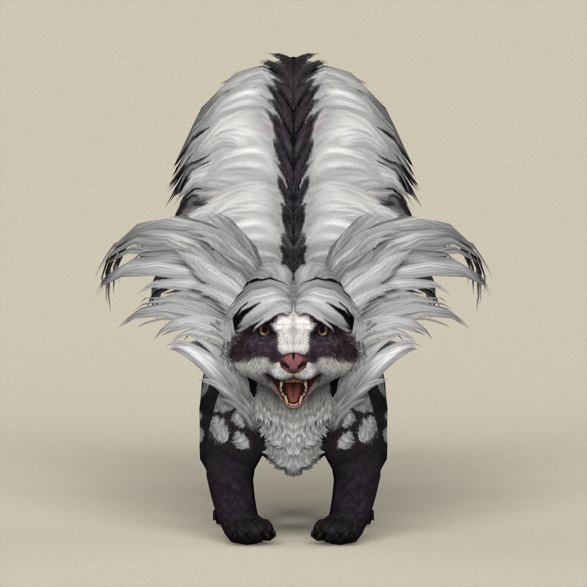 Game Ready Animal Skunk by plantworld3d | 3DOcean